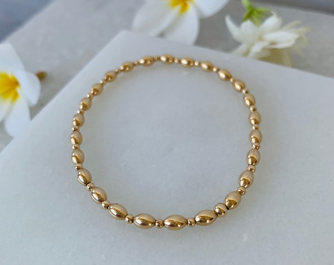 MANDY gold filled bead bracelet