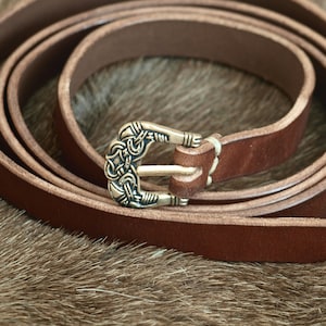 Wikingergürtel mit Schnalle aus Birka - Bronze