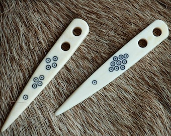 Thick Double - Eyed Naalbinding Needle