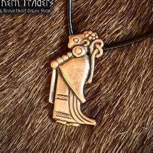 Freyja Pendant - Bronze / Sterling Silver