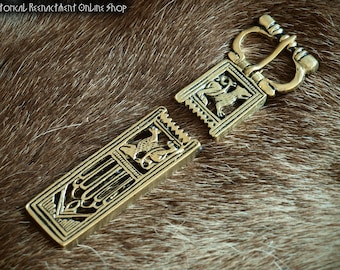 Decorated Buckle and Belt End, 14th-15th Centuries