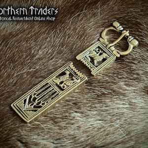 Decorated Buckle and Belt End, 14th-15th Centuries