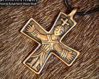 Two Sided Crucifix from Finland - Bronze / Silver