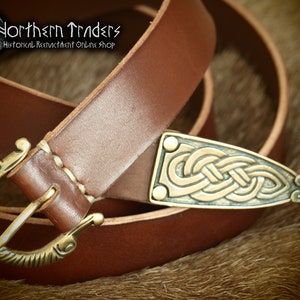 Viking Belt with Buckle and Belt End