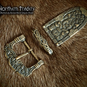 Scandinavian Buckle and Belt End from Gokstad