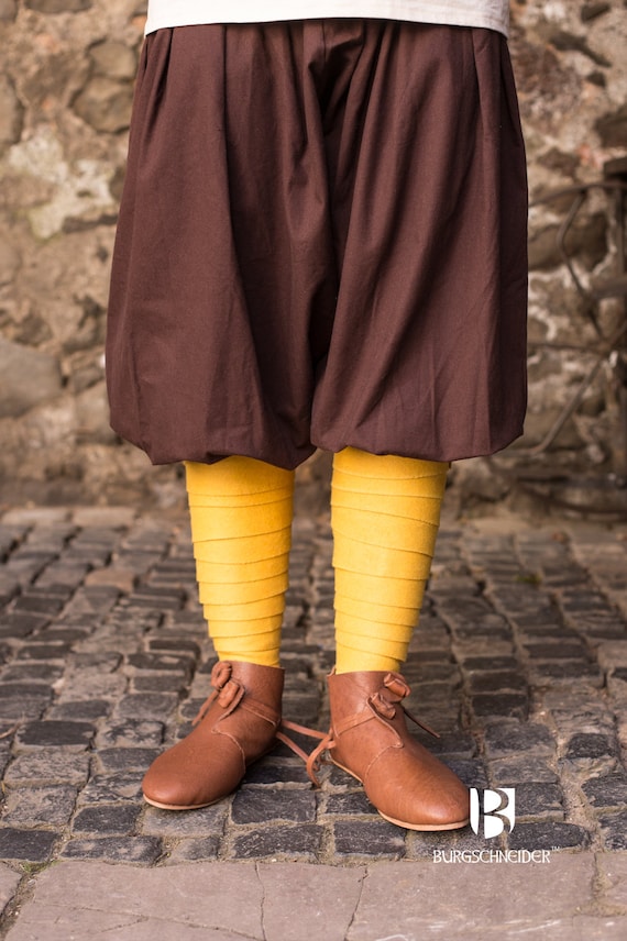 Medieval Leg Wraps Wool Winingas Yellow 