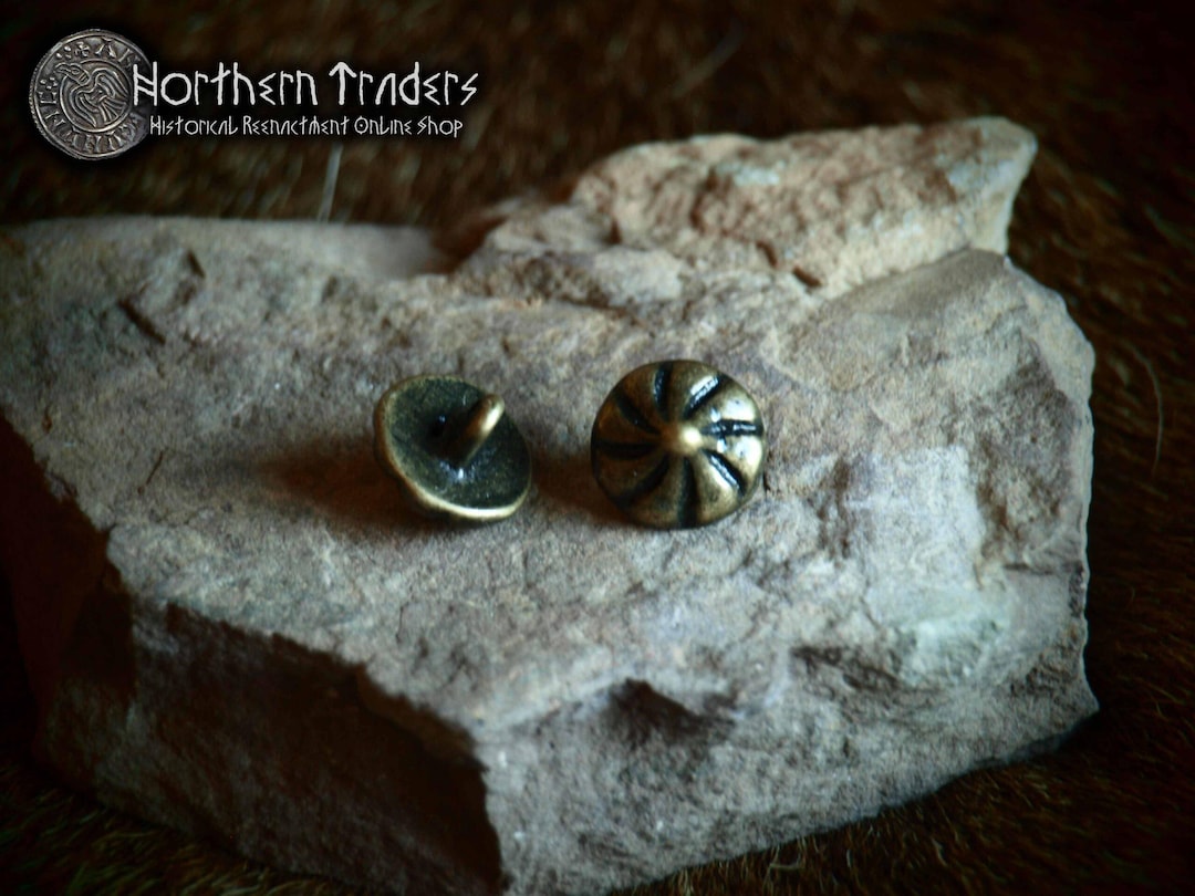 Medieval Decorated Buttons - 6 Pieces - Etsy