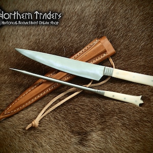 Big Medieval Knife and eating awl