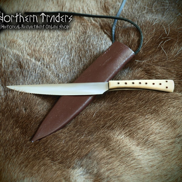 Medieval Knife with Bone Handle