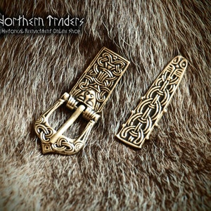 Scandinavian Decorated Buckle & Belt End