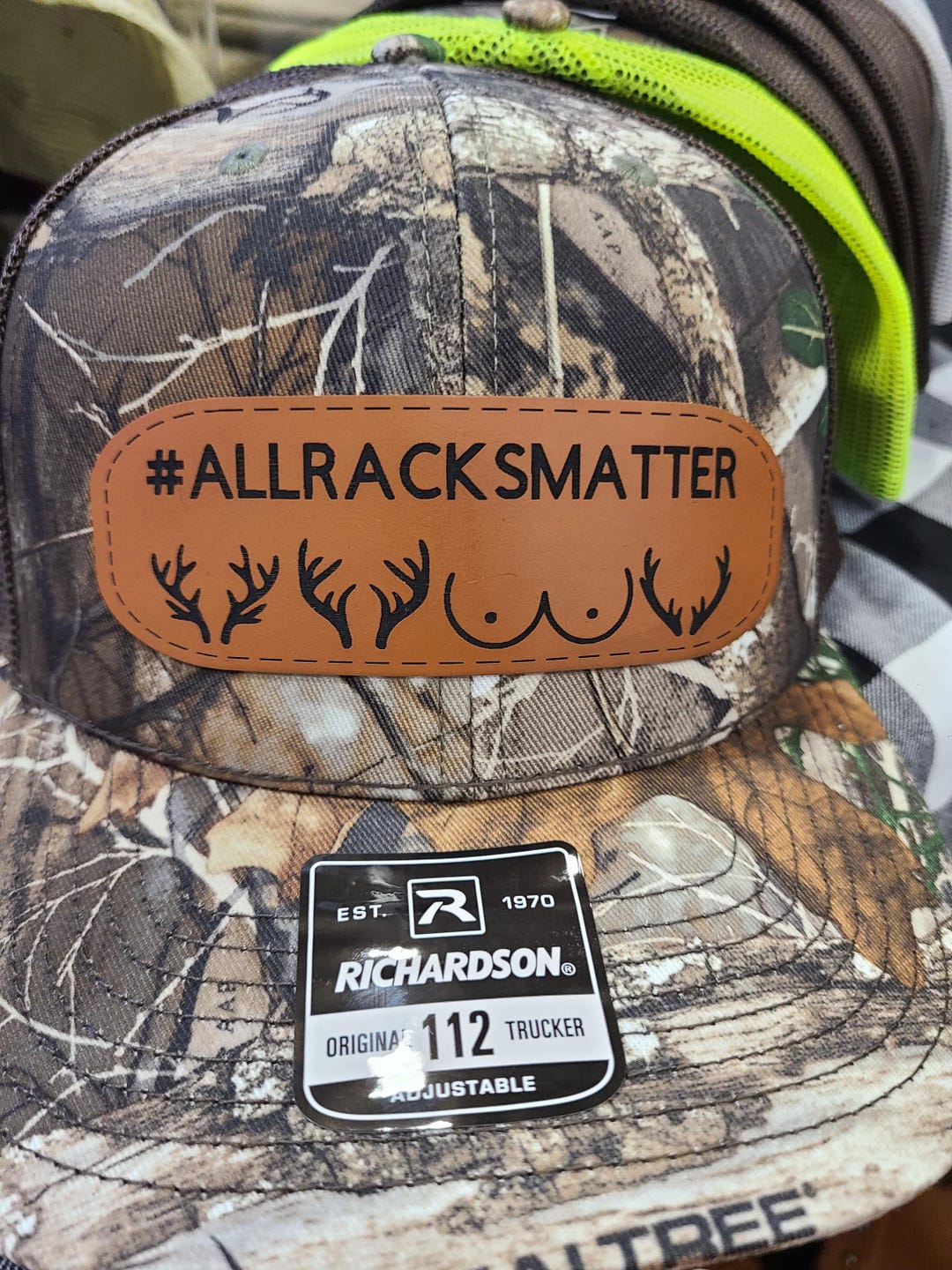 All Racks Matter Leather Patch Richardson 112 Trucker Hat - Etsy