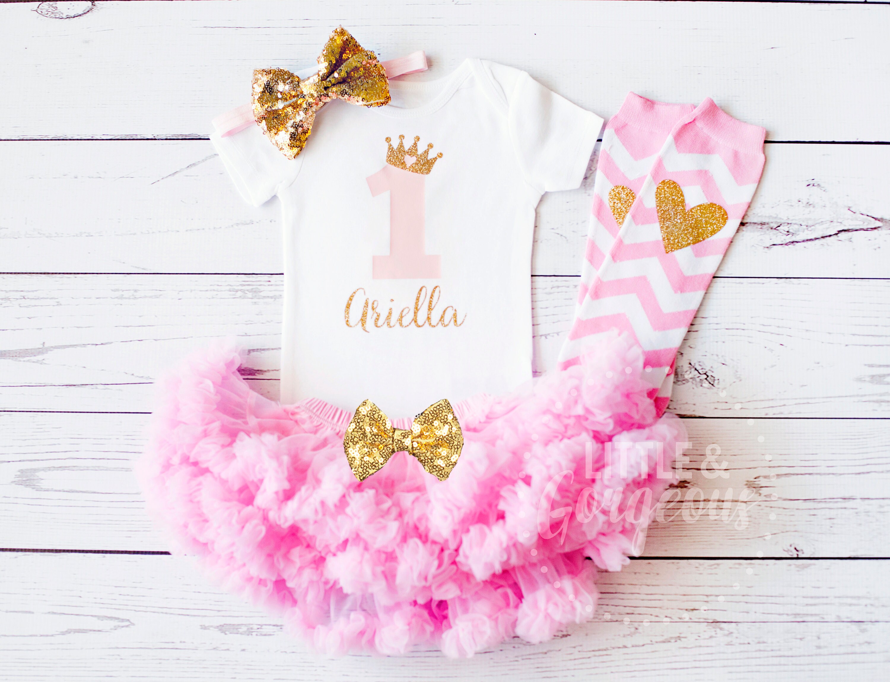 First Birthday Outfit Girl 1st Birthday Outfit Personalized Etsy