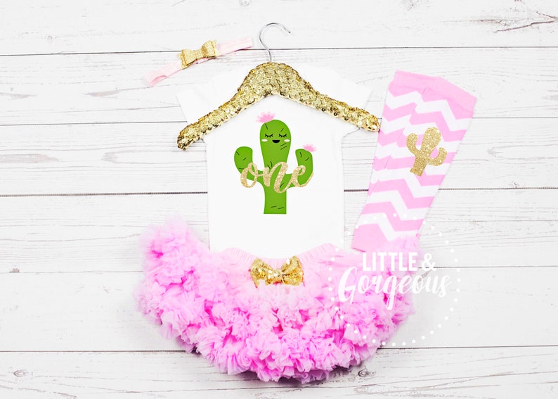 Succulent 1st Birthday Cactus First Birthday Cactus Onesie 1st Birthday Outfit Baby Girl One Birthday Personalized Cactus Onesie