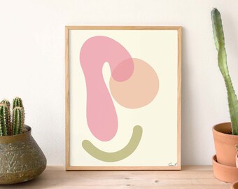 Printable Abstract Wall Art | Minimalist Art | Boho Art Print | Downloadable Neutral Art | Downloadable Minimalist Art| Digital Download Art