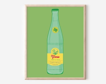 Printable Topo Chico Wall Art Art | Texas Western Art | Texas Art | Downloadable Texas Art | Printable Cowboy Cowgirl Art | Digital Download