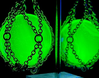Uranium Glass Ear Hangers 14g-00g UV Reactive Ear Weights