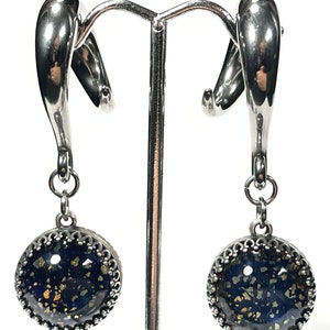 Vintage Glass Ear Hanger 14g-00g Victorian Style with Stainless Hooks image 5