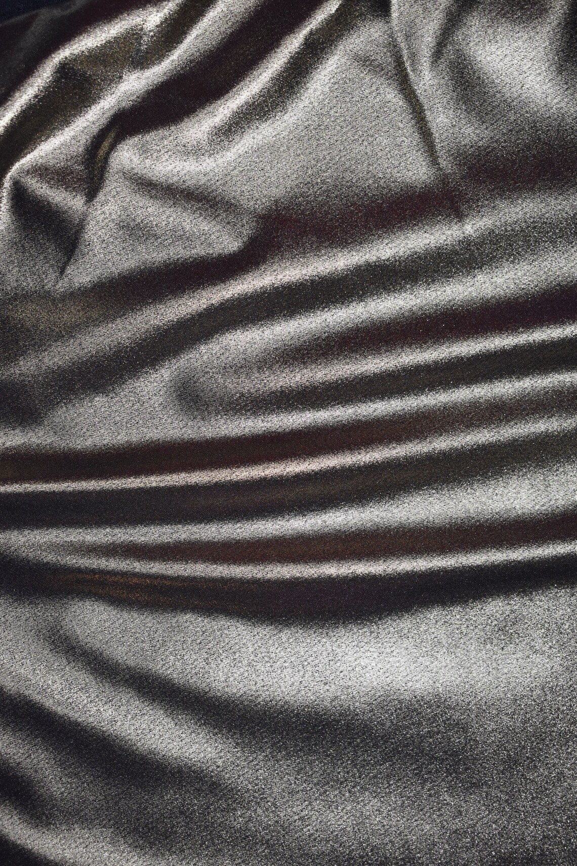 Metallic Super Stretch Knit with Gold Black or Silver Foil Etsy