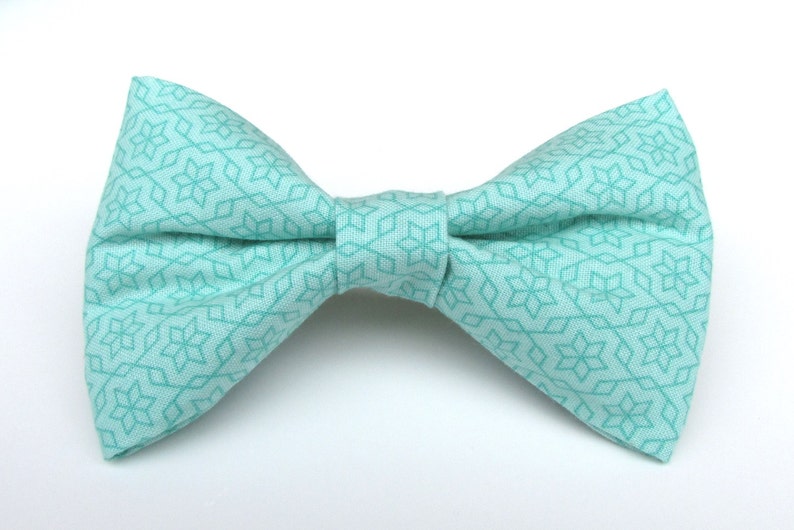Mint Pattern Bow Tie for Dog Collar | Etsy