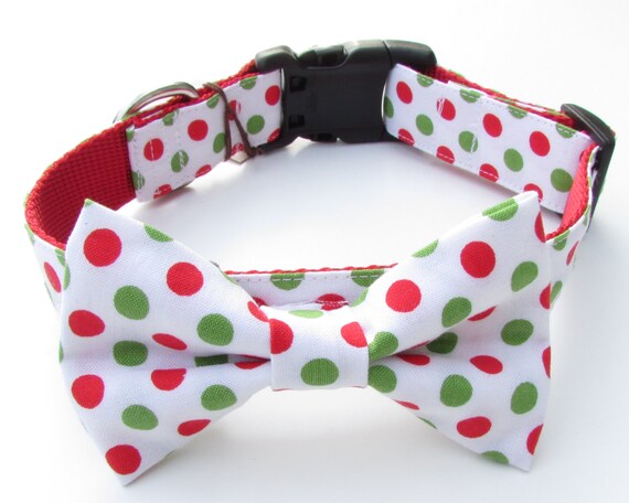 etsy dog collar bow tie