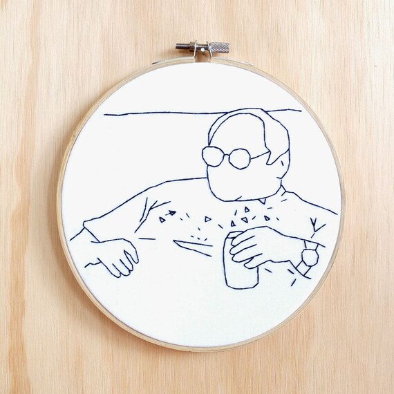 Verano De George Hand Bordado Seinfeld Aro Arte Arte De La Etsy