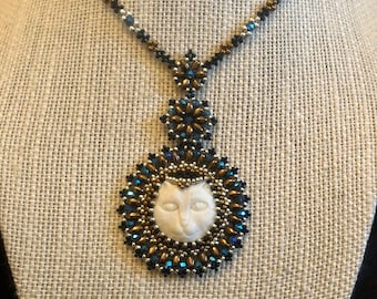 The Queen’s Cat … Renaissance, Vintage , Antique, Retro inspired Necklace