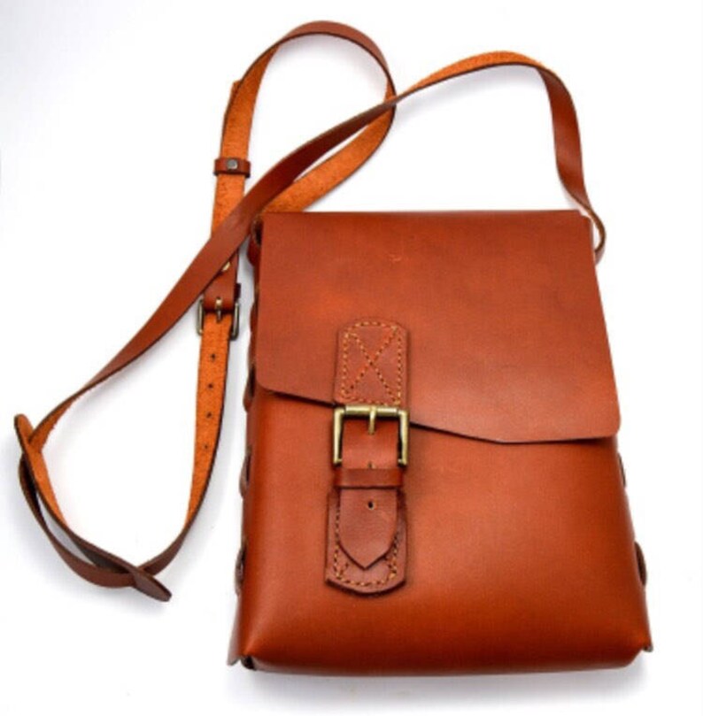 Travel Purse Women Brown Leather Purse Purse With Adjustable Etsy