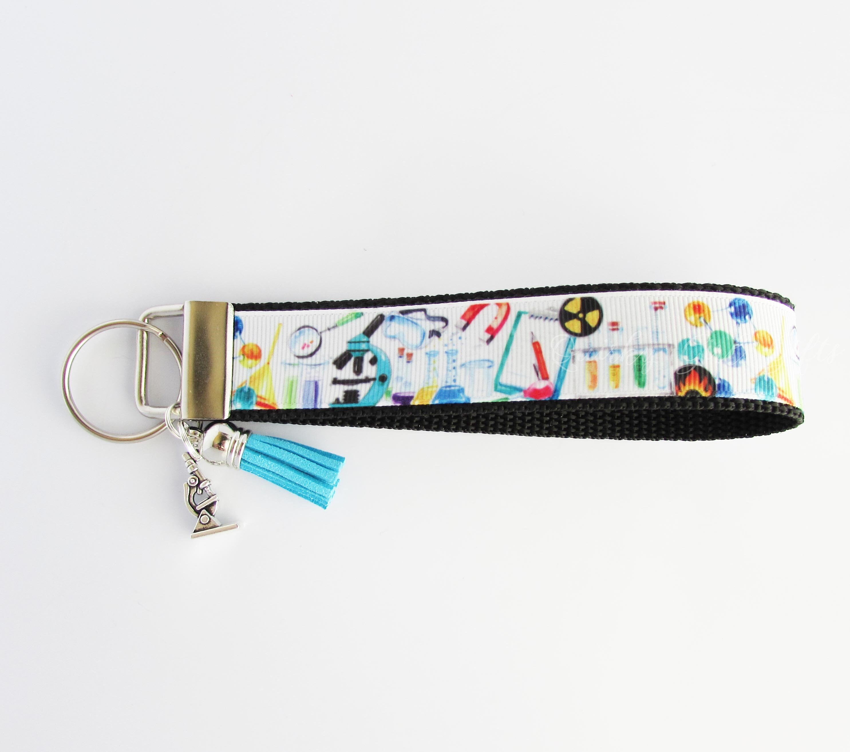 Science Key Fob Science Keychain Science Wristlet - Etsy