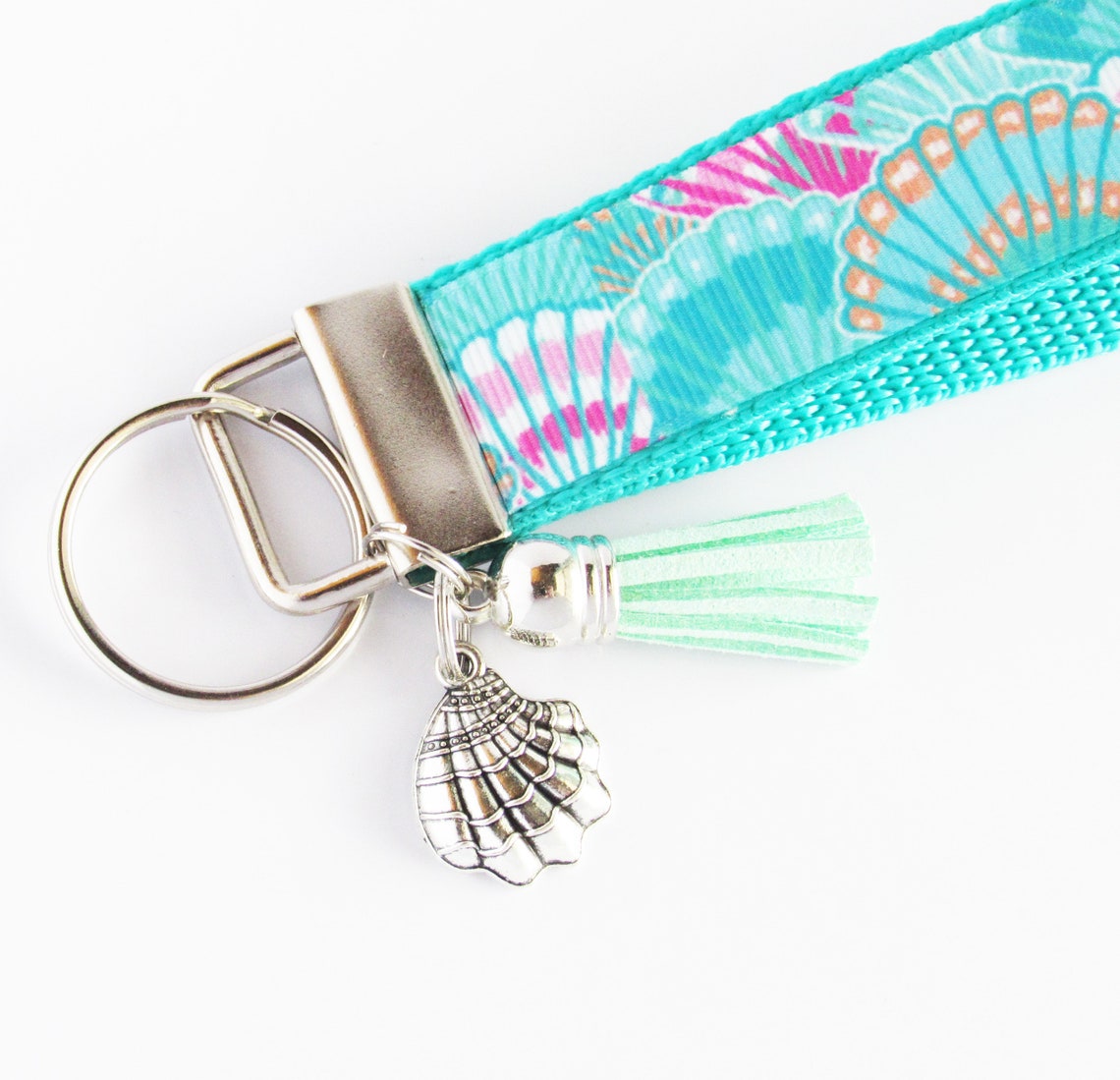 Seashell Key Fob Seashell Keychain Beach Key Fob Shell Etsy