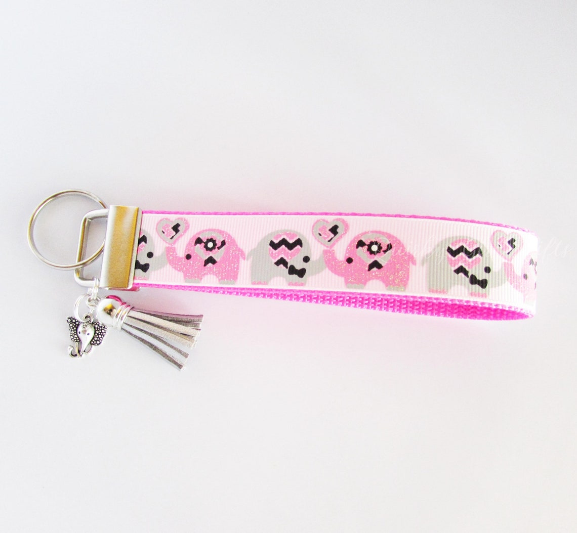 Elephant Key Fob Elephant Keychain Lucky Elephant Key Etsy