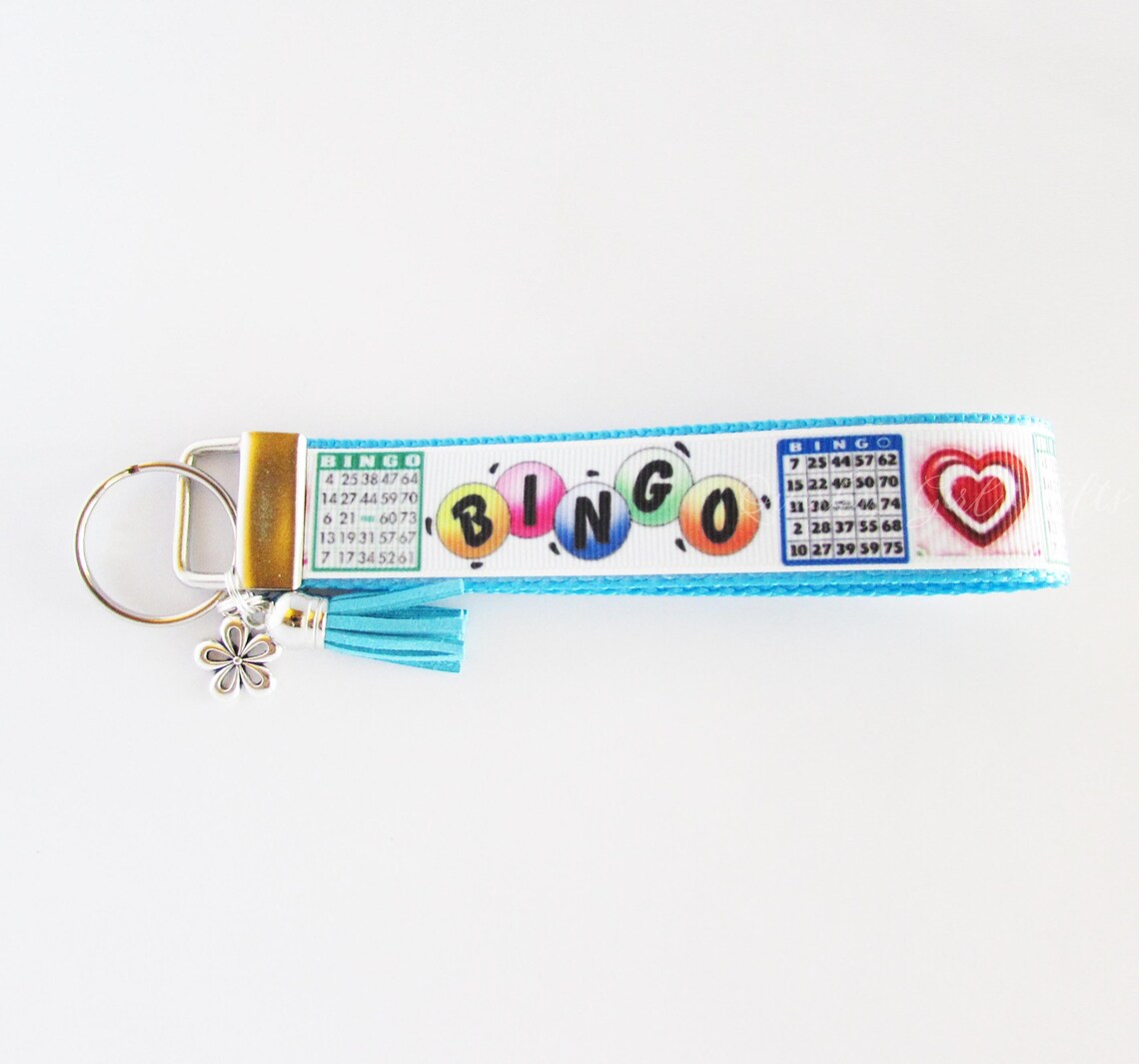 Bingo Key Fob Bingo Keychain Game Night Key Fob Bingo Etsy