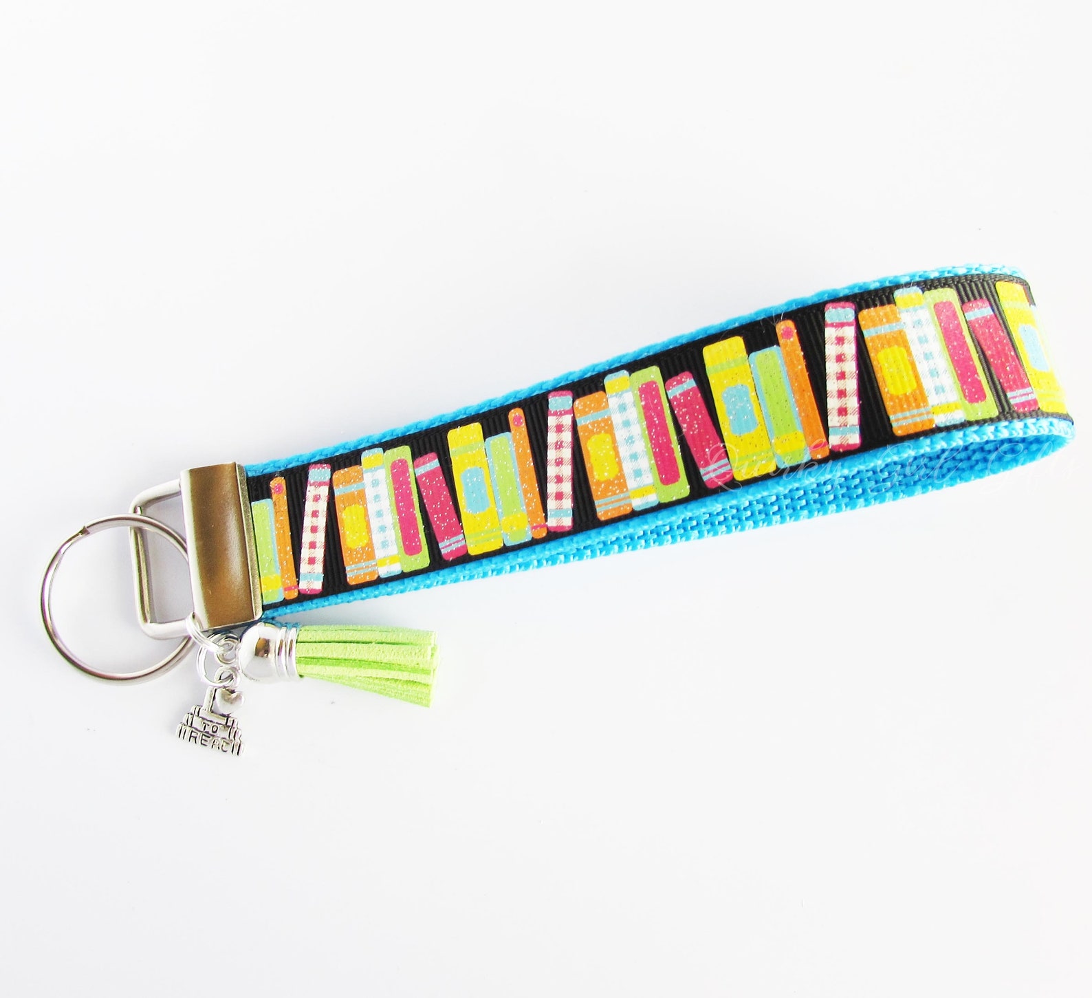 Book Key Fob Book Keychain Book Lover Gift Book Club Etsy