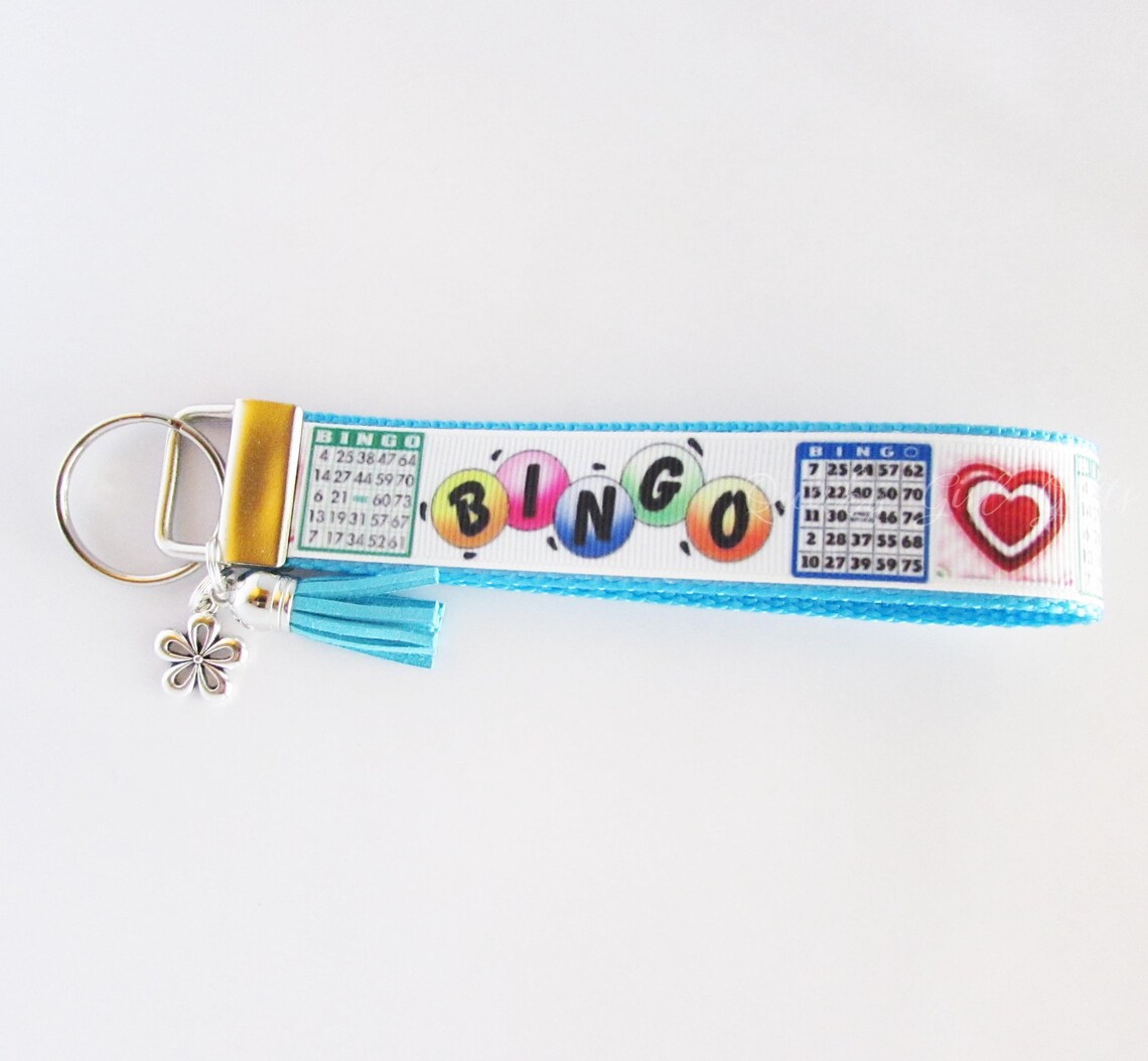 Bingo Key Fob Bingo Keychain Game Night Key Fob Bingo Etsy