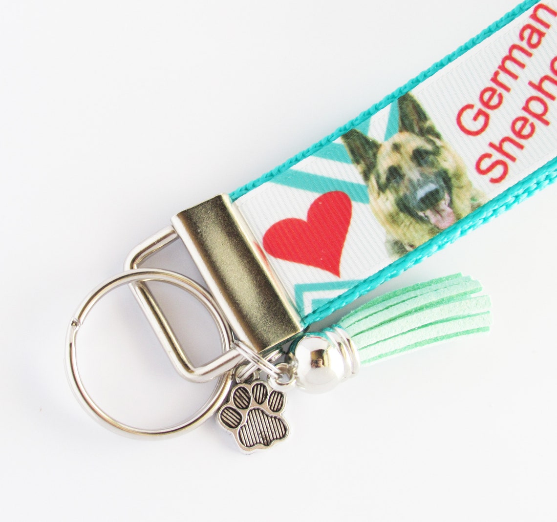 German Shepherd Key Fob German Shepherd Keychain Dog Key Etsy