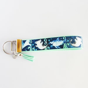 Shark Key Fob - Stingray Key Fob - Sea Creature Key Fob - Shark Keychain Under 10 - Hammerhead Shark Keychain - Ocean Life Key Fob For Her