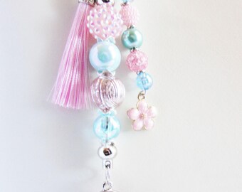 Dragonfly Bag Charm Keychain - Purse Backpack Lobster Claw Clip Keychain