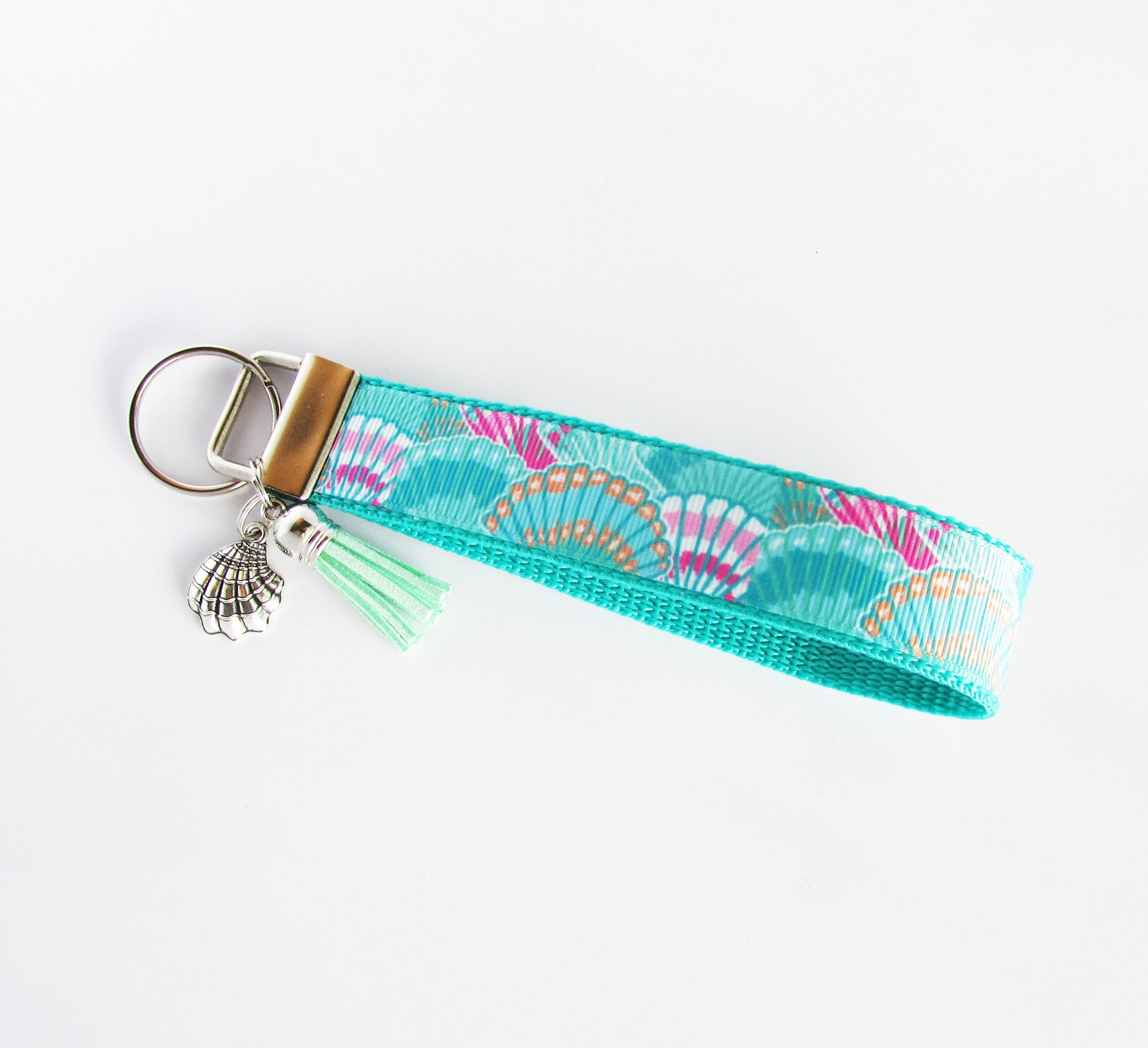 Seashell Key Fob Seashell Keychain Beach Key Fob Shell Etsy