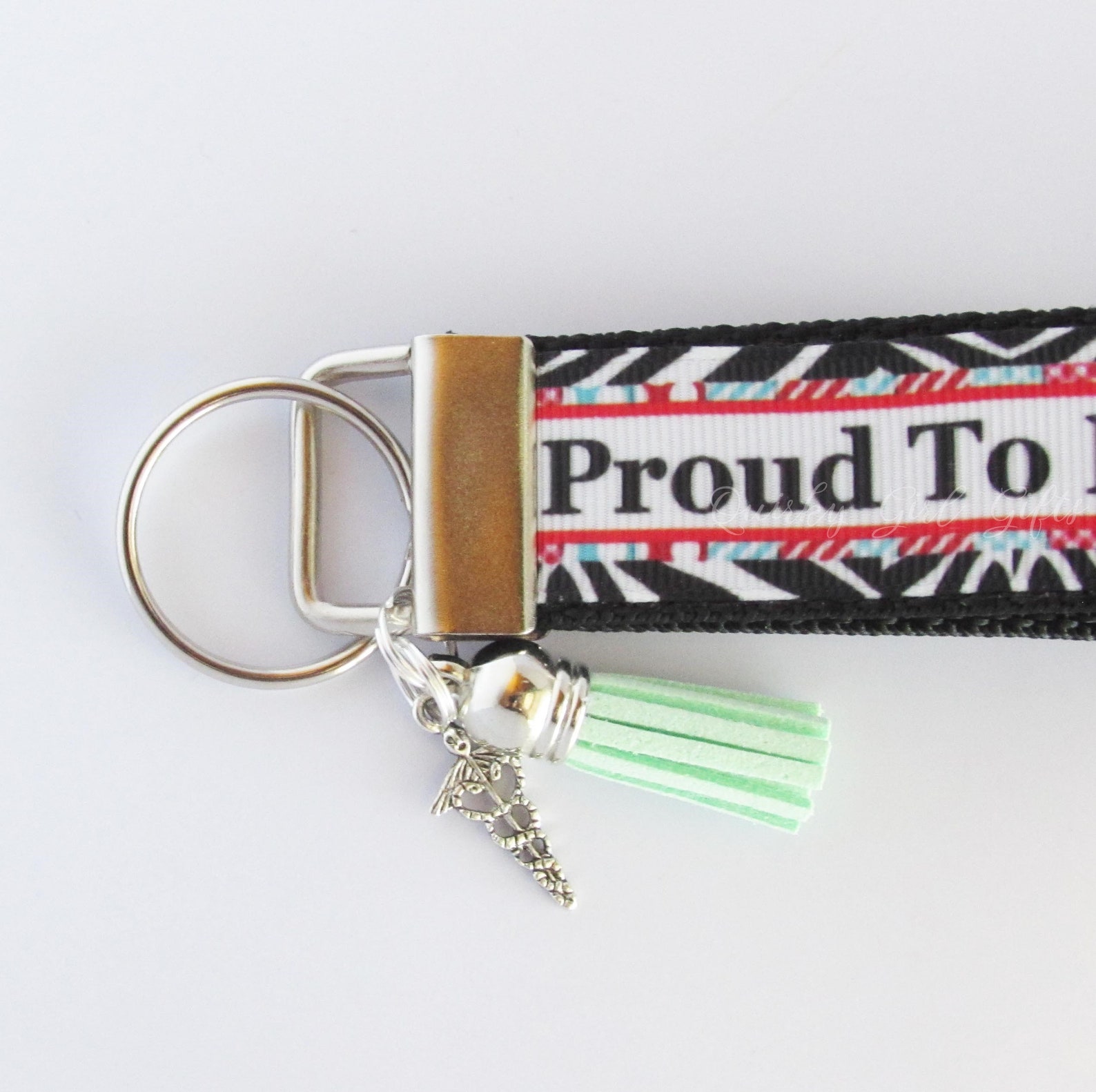 Nurse Key Fob Proud to Be a Nurse Key Chain Nurse Gift Etsy
