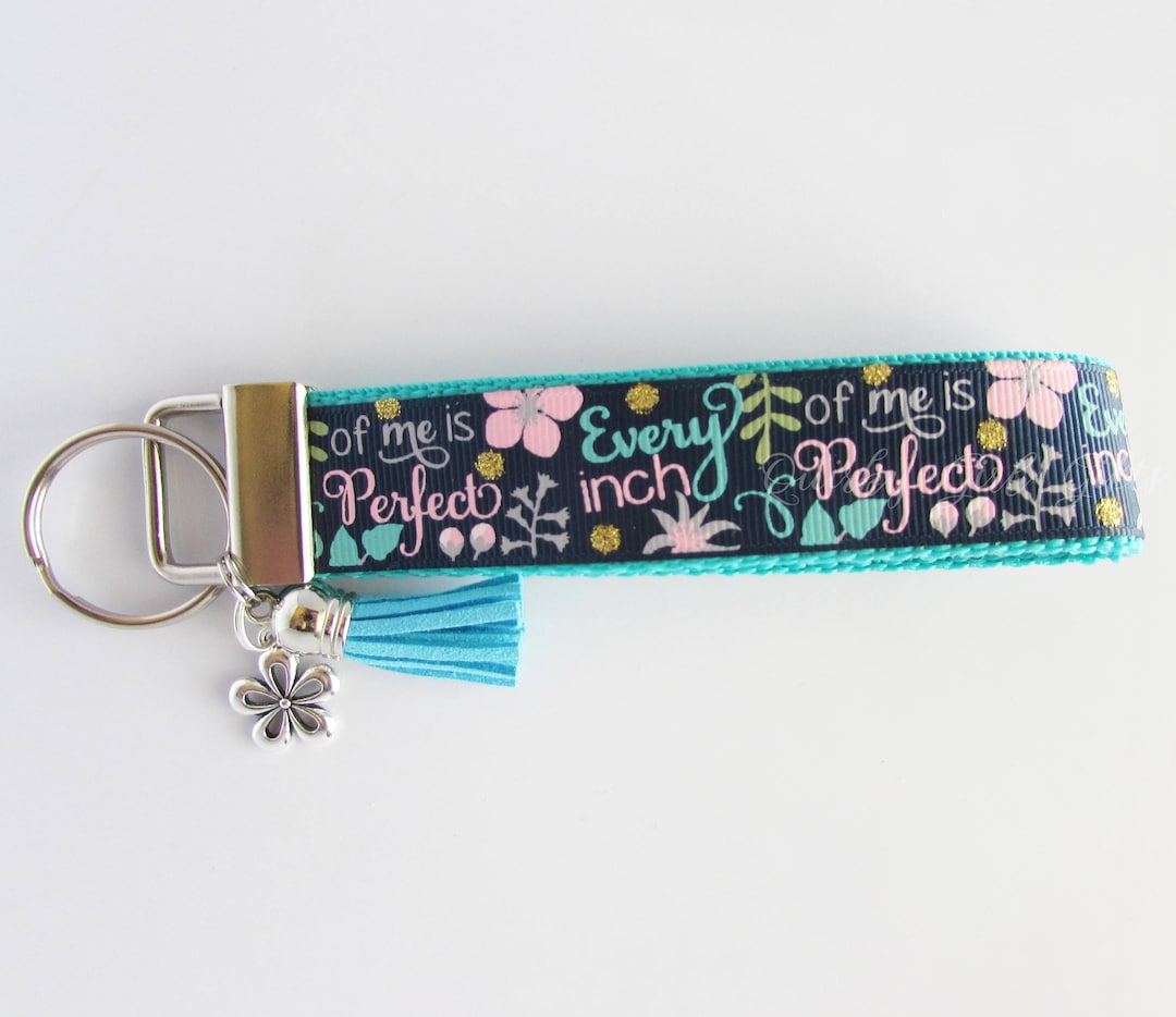 Floral Key Fob – Pastel Flower Charm and Tassel Key Holder - Etsy