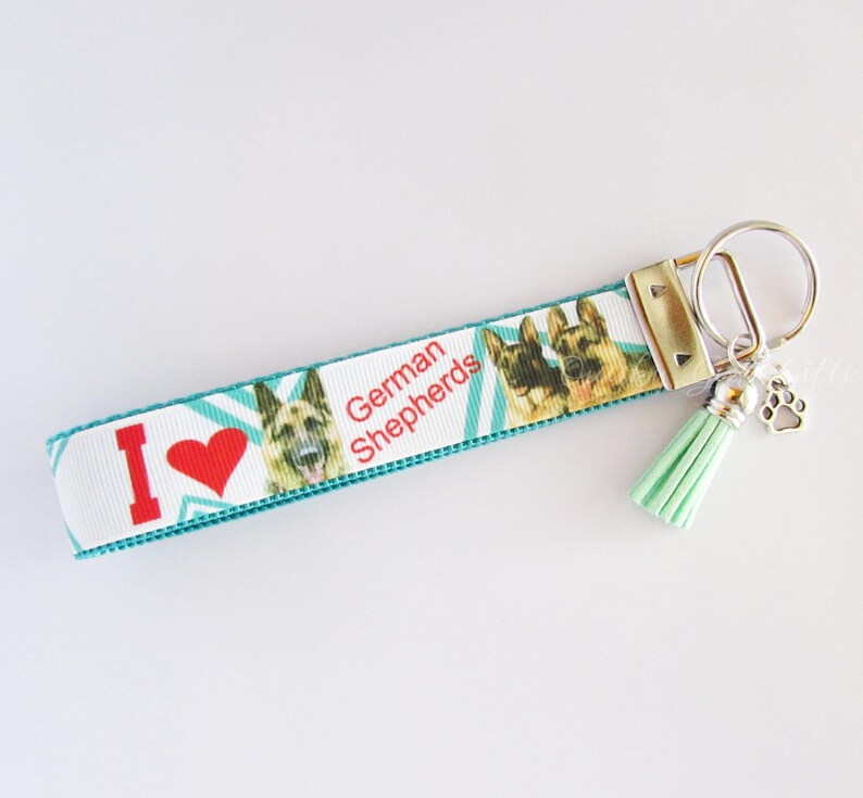 German Shepherd Key Fob German Shepherd Keychain Dog Key Etsy