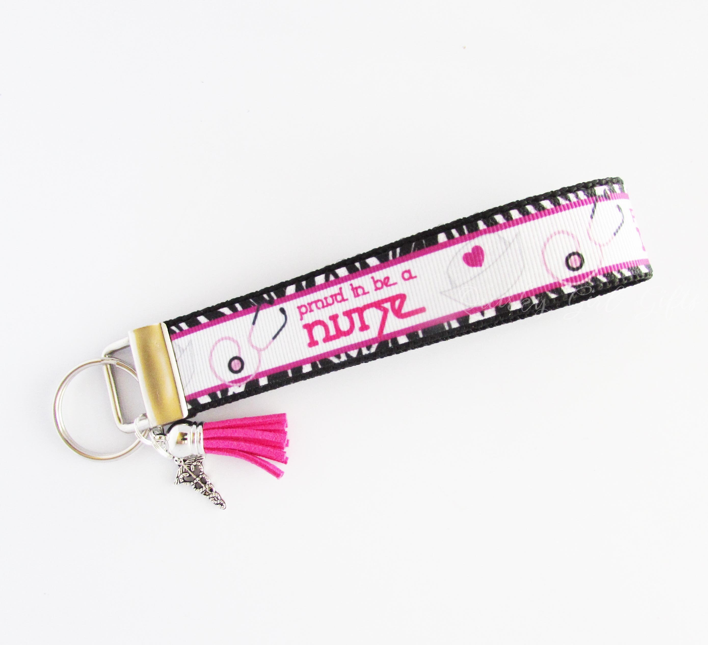 Nurse Key Fob Proud to Be a Nurse Key Chain Nurse Gift Etsy
