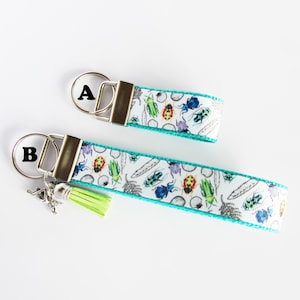 Pick One Insect Key Fob - Insect Keychain - Bug Key Fob - Ladybug Beetle Grasshopper Insect Key Fob Wristlet - Entomologist Gifts Under 10