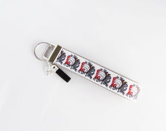 Volleyball Key Fob Wristlet Keychain - For The Love Of The Game Volleyball Gift