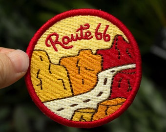 Embroidered Novelty Patch The Mother Road Route 66 Texas NEW