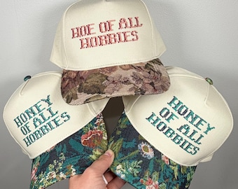 Hobbie hat | Ready to ship | Honey of all hobbies | Hoe of all hobbies
