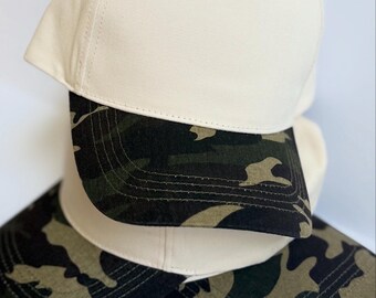 Custom Embroidered Camo Brim Hat | SnapBack cap
