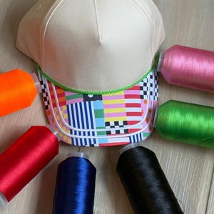 Custom Embroidered Color Block Patchwork Hat | Fun Colorful SnapBack cap