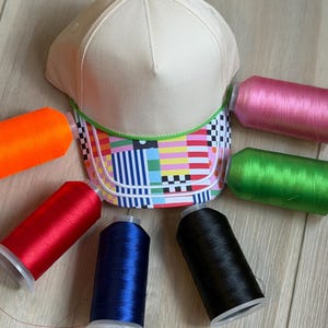 Custom Embroidered Patchwork Hat | Fun Colorful Summer SnapBack cap