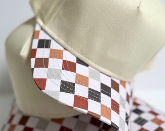 Custom Embroidered Checkered Hat | Fun Fall Palletee SnapBack Cap