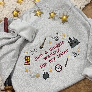 Muggle sweatshirt | Harry Potter theme top | Customize your saying | Hogwarts pick your school